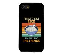 d'abord, Je Mange du Riz, Puis Je Fais Les Choses pour Les Amateurs de Cuisine Vintage Coque pour iPhone SE (2020) / 7/8
