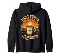 d'abord Le Café Puis Les Possibilités Vintage Sweat à Capuche