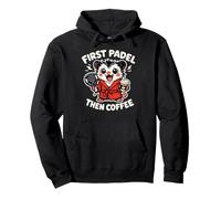 d'abord Le Padel, Puis Le Café : Padel Et Café Opossum Sweat à Capuche