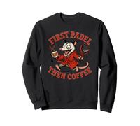 d'abord Le Padel, Puis Un Café, Opossum - Padel Marrant Sweatshirt