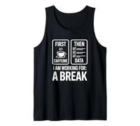 d'abord Un café, Puis des données, Un Professeur de Speed Amusant Faisant Une Pause Débardeur