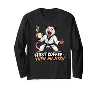 d'abord Un Café, Puis du Jiu-Jitsu - Café Et Jiu-Jitsu Manche Longue