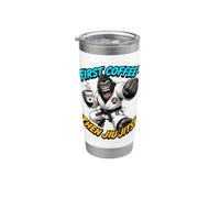 D'abord Un Café, Puis Du Jiu-jitsu - Coffee Bjj gorilla Gobelet isotherme en acier inoxydable double paroi