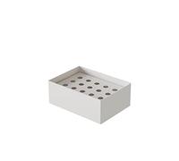 DABSTORY Porte-Savon OMIA en Acier Inoxydable Support pour Savon Blanc Elégant et Pratique