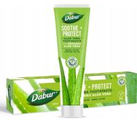 Dabur Aloe Vera Organic Toothpaste 100g - Prévenir les caries naturellement avec des extraits de plantes - Enrichi avec de l'Aloe Vera biologique