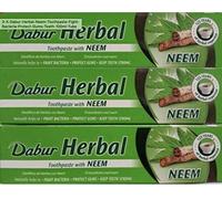 Dabur - Dentifrice aux herbes - au neem - lot de 3 tubes de 100 g