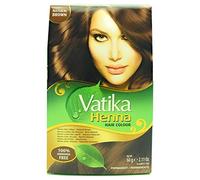 Dabur Vatika Henna Hair Colour Permanent Natural Brown 6 x 10 g (total - 60 g)