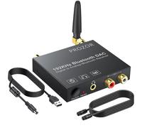 Dac 192Khz Convertisseur Audio Numérique À Analogique Avec Récepteur Bluetooth 5.0 Toslink Coaxial Vers Stéréo L/R Rca Adaptateur Audio 3,5 Mm Toslink À 3,5 Mm Avec Interrupteur On/Off[Z722]