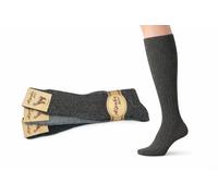 DAC Alpaka Lot de 3 paires de chaussettes longues pour homme, anthracite, G.moyen, brun, 43-45
