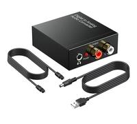 Dac Audio Convertisseur Audio Numérique Vers Analogique Usb Hifi Portable Optique Toslink Rca L/R Jack Adaptateur Numérique Analogique Prise En Charge Pcm/Lpcm Pour Rme Smsl Mqa Hdtv Ps3 Ps4[Z422]