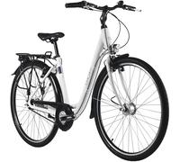 DACAPO Vélo de Ville Femme 28" Padova 48 cm 7 Vitesses 3 Coloris (Blanc)