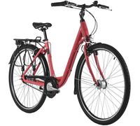 DACAPO Vélo de Ville Femme 28" Padova 48 cm 7 Vitesses 3 Coloris (Rose)
