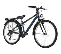 DACAPO Vélo Enfant 24" Bobby avec éclairage 7 Vitesses TC 32 cm 3 Coloris (Bleu)
