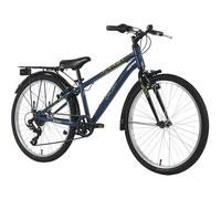 DACAPO Vélo Enfant 24" Bobby TC 32cm 7 Vitesse Jaune, Bleu ou Rouge (Bleu)