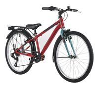 DACAPO Vélo Enfant 24" Bobby TC 32cm 7 Vitesse Jaune, Bleu ou Rouge (Rouge)