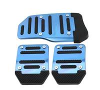 D'accélérateur Et De Frein Antidérapant Lot De 3 Couvre-pédales En Aluminium Pour Accélérateur Frein Et Vitesse Automatique(Blue)
