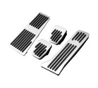 D'accélérateur Et De Frein Antidérapant Pour Mazda 2 3 6 BM GJ Pour CX-5 CX5 KE KF Pour CX-3 CX7 CX-8 Pour CX-9 Axela ATenza Repose-pieds Avec Pédale Voiture Pédales Couvercle(LHD MT 4pcs Silver)