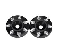 d'accessoires RC Compatible avec 1/10 RC Pièces De Mise À Niveau De Voiture 2 Pièces pour Boutons D'aile Arrière RC Universels Rondelle De Protection De Queue Entretoise Joints De Queue(Black)