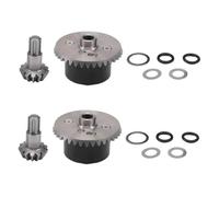 d'accessoires RC Compatible avec ARRMA pour Kraton pour Senton pour Rock 1/10 Rc Pièces De Mise À Niveau De Voiture 2 Ensemble X Métal Cas Diff Diff Engrenage 37T Engrenage D'entrée 13T