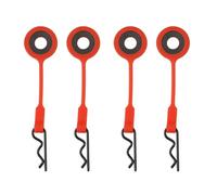 d'accessoires RC Compatible avec ARRMA pour Senton pour Granite pour Typhon pour Traxxas 1/10 4 Pièces Gel De Silice Clip De Carrosserie De Voiture Coque De Retenue Serrure À Boucle Fixe
