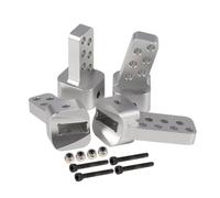d'accessoires RC Compatible avec Axial pour SCX10 1/10 RC Crawler Car Upgrade Parts Accessories Alliage D'aluminium Rear Upper Link Riser Anti-Squat Mounts(Silver)