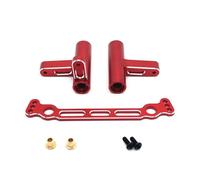 d'accessoires RC Compatible avec FS pour Racing pour Tank pour Atom pour Focus 1/8 RC Car Upgrade Parts Accessories Metal Steering Group Steering Assembly(Red)