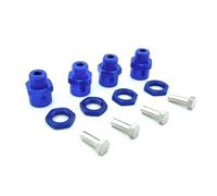 D'accessoires RC Compatible avec La Mise À Niveau De Voiture 1/10 RC 1/8 Pneus 4 Pièces en Alliage D'aluminium 12mm À 17mm Adaptateur De Moyeu Hexagonal Roue Écrous Conversion D'extension