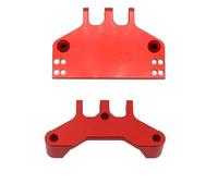 d'accessoires RC Compatible avec MN MN86 MN86S MN86KS MN86K 4WD G500 RC Voiture sur Chenilles Accessoires Modifiés Support D'engrenage De Direction en Métal Base Servo pour Siège(Red)
