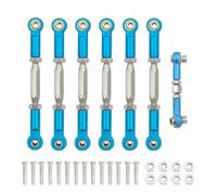 d'accessoires RC Compatible avec Traxxas pour Slash 4X4 pour VXL 2WD pour Rustler pour Stampede 1/10 RC Pièces De Voiture Tendeurs en Métal Cambrure Biellette Ensemble De Liaison(Light Blue)