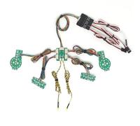 d'accessoires RC Compatible avec Trxs pour Bronco pour TRX-4 1/10 RC Pièces De Mise À Niveau De Voiture sur Chenilles Avant Relevage Arrière Système D’éclairage Groupe D’éclairage