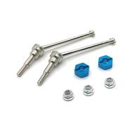d'accessoires RC Compatible avec Wltoys 1/12 12423 12427 12428, Télécommande De Voiture, Coupleur De Mise À Niveau en Métal, Arbre D'entraînement Avant(Blue)