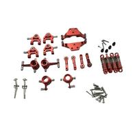 d'accessoires RC Compatible avec Wltoys 1/28 K969 P929 P939 K979 K989 K999 Rc, Pièces De Voiture en Métal, Ensemble Complet De Pièces De Mise À Niveau, Amortisseur(Red)