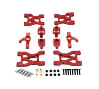 d'accessoires RC Compatible avec WLtoys 104072 1/10 RC Pièces De Voiture en Métal À L’Avant Et À L’arrière pour Bras Oscillants Ensemble De Coupelles De Direction De Tige De Traction