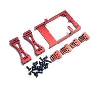 D'accessoires RC Compatible avec WPL C14 C24 B14 B24 1/16 RC Pièces De Voiture Accessoires Métal Servo Mount Bracket Beam Crossbeam Shock Mount