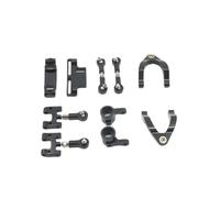 d'accessoires RC Compatible avec WPL D12 RC Pièces Mise À Niveau De La Voiture CNC Métal Supérieur Inférieur pour Bras Oscillant Coupe De Direction Rotule Joint Ensemble D’Accessoires