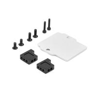 d'accessoires RC Kompatibel Mit Arrma Für Granite Für Grom Für Typhon 1/18 RC Autoteile Zubehör Metalllenkung Servomontage Empfänger Halter