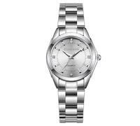 Dacdyi Lot de 5 montres à quartz analogiques pour femme avec strass Argenté, Argenté