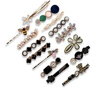 DACHAO Lot de 15 pinces à cheveux en perles coréennes pour femme - Pince à cheveux crocodile coréenne - Accessoires pour cheveux