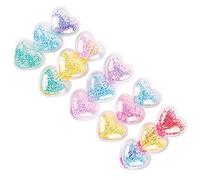 DACHAO Lot de 5 pinces à cheveux colorées arc-en-ciel, pinces à cheveux à paillettes pour enfants, jolies pinces à cheveux arc-en-ciel