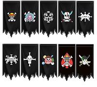 DACHENG One OP Piece decoration chambre - drapeau cosplay One OP Piece Pirates aux Cent Bêtes 49X27.5 inch