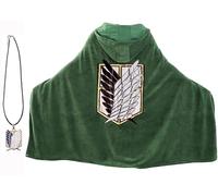 DACHENG Wings of Freedom Couverture à capuche XL Vert Anime AOT Fans Adulte Unisex Sweatshirt