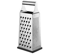 Dachiy Râpe 4 Côtés en Acier Inoxydable, Rape Legume, Rape À Fromage, Râpe Manuelle, avec Base Antidérapante, Idéal pour Râper, Trancher, Hacher, avec Base Antidérapante (Poignée en Acier Inoxydable)
