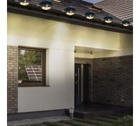 Dachrinnenleuchte Lampe Solaire Extérieure LED Applique Murale Zaunleuchte Grise