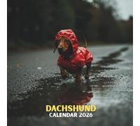 Dachshund 2026 Calendar: Long-Body Terrier Portraits • U.S. Dates Marked • Monthly Box Grid • Glossy Softcover | 8.5 × 8.5 in