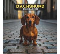 Dachshund 2026 Calendar: Yearly Planner with U.S. Holidays • Dog Breed Scenes & Note Space • Square 8.5x8.5