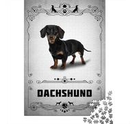 Dachshund_5 Puzzle 1000 Pièces, Cadeau De Fin D'année, 52x38cm/1000pcs | Comme idée cadeau de Noël : ce puzzle 1000 pièces pour adultes convient aux journées calmes autour du Nouvel An.