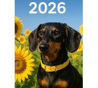 Dachshund Art Calendar 2026: Daily reminder of the world's beauty and an inspiration for future adventures