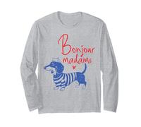 Dachshund Bonjour Madame French Style Manche Longue