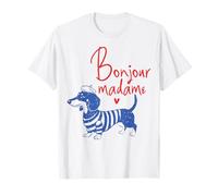 Dachshund Bonjour Madame French Style T-Shirt
