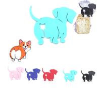 Dachshund Bread Bag Clip,5/6pcs Dog Cat Butt Bread Clip,Pince Sachet Alimentaire,Attaches pour Sacs en forme de teckel imprimés en 3D Cadeau pour les amoureux des chiens-6 pcs